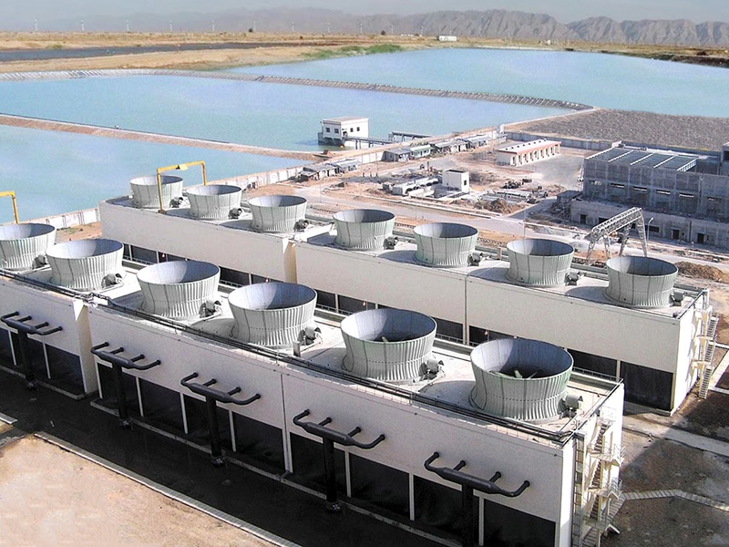Square fiberglass cooling tower case