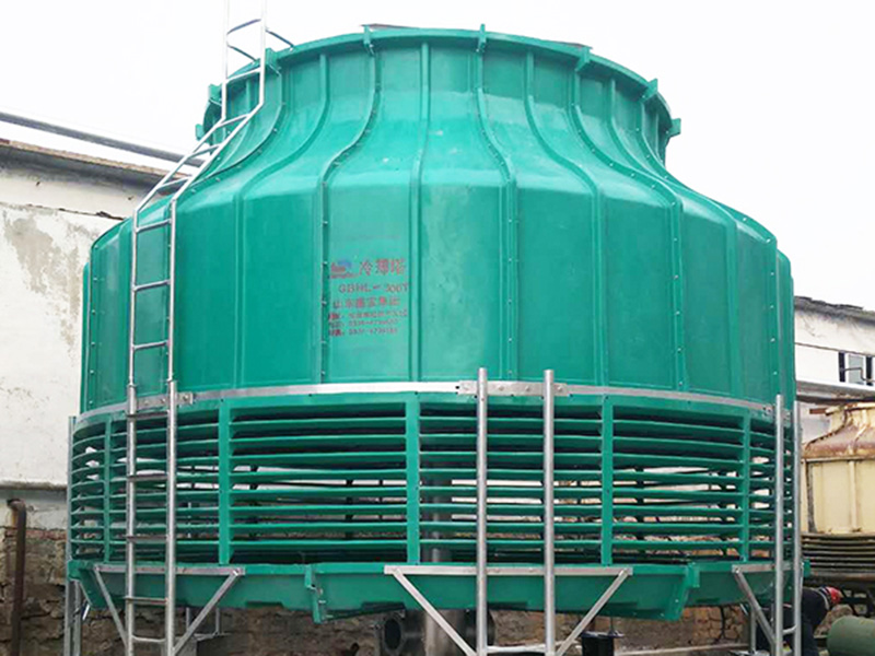 Circular fiberglass cooling tower