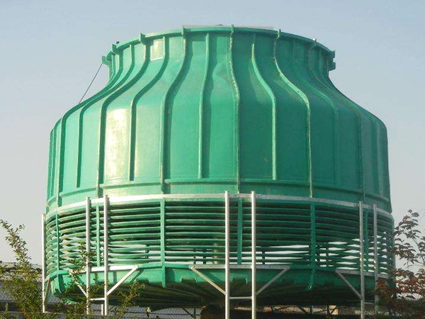 Circular fiberglass cooling tower