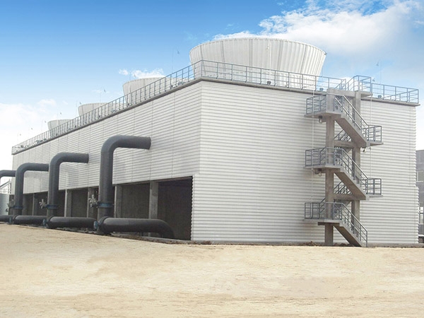 Square counter current cooling tower