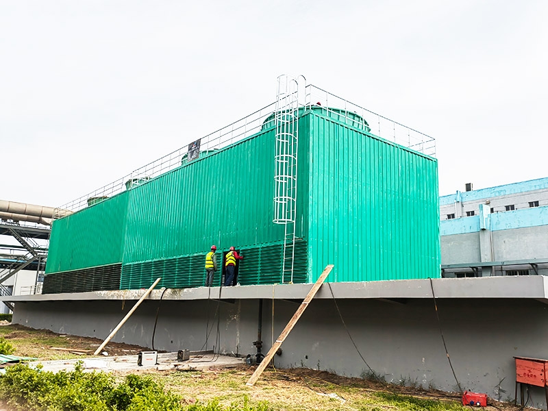 Square fiberglass cooling tower