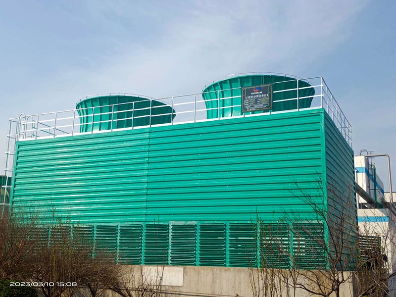 Counter current square fiberglass cooling tower