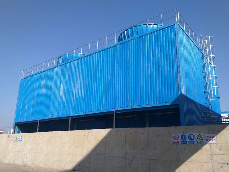 Square cross flow fiberglass cooling tower