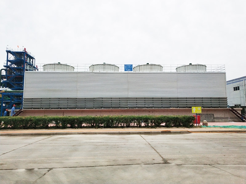 Square cross flow fiberglass cooling tower