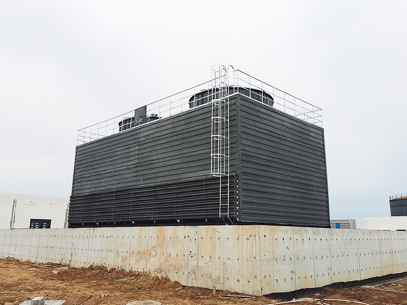 Square cross flow fiberglass cooling tower