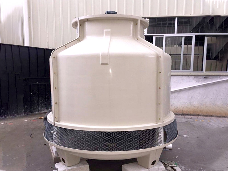 Circular fiberglass cooling tower