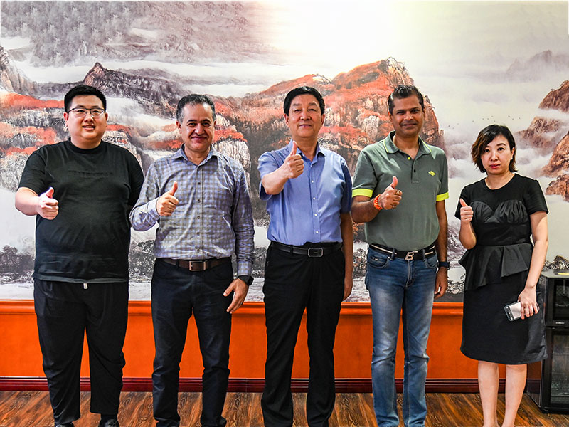 The chairman of the company receives Indian clients